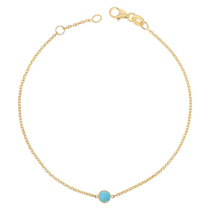 Turquoise Solitaire Bracelet